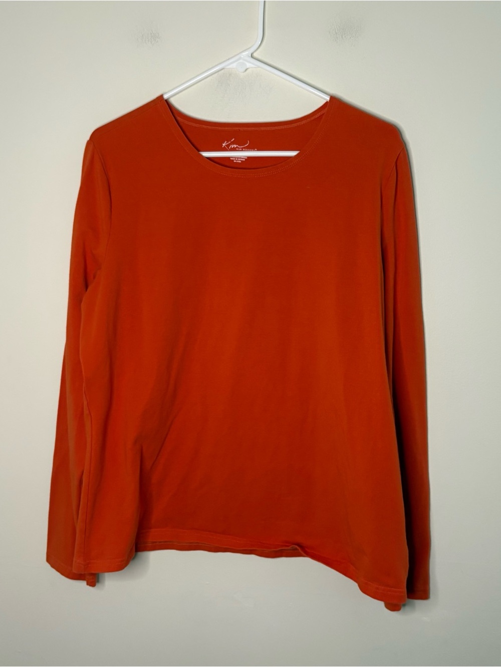 Kim Rogers Women’s XL Orange Long Sleeve Fall Top Casual Work Halloween Top